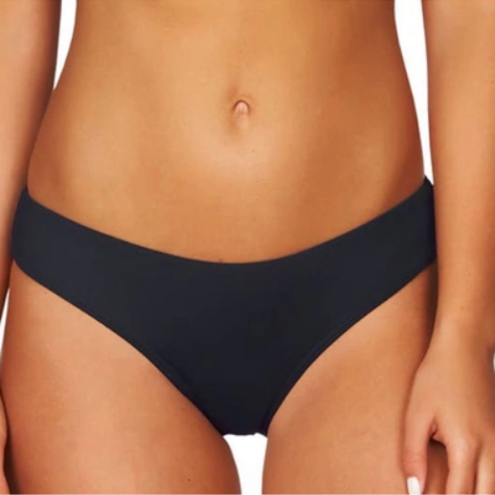 SEA LEVEL Women's Swim Bottoms Solid Black Size 14 NWT